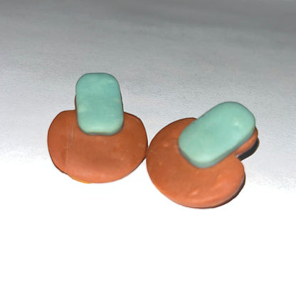 Annie Layered Stud Clay Earring