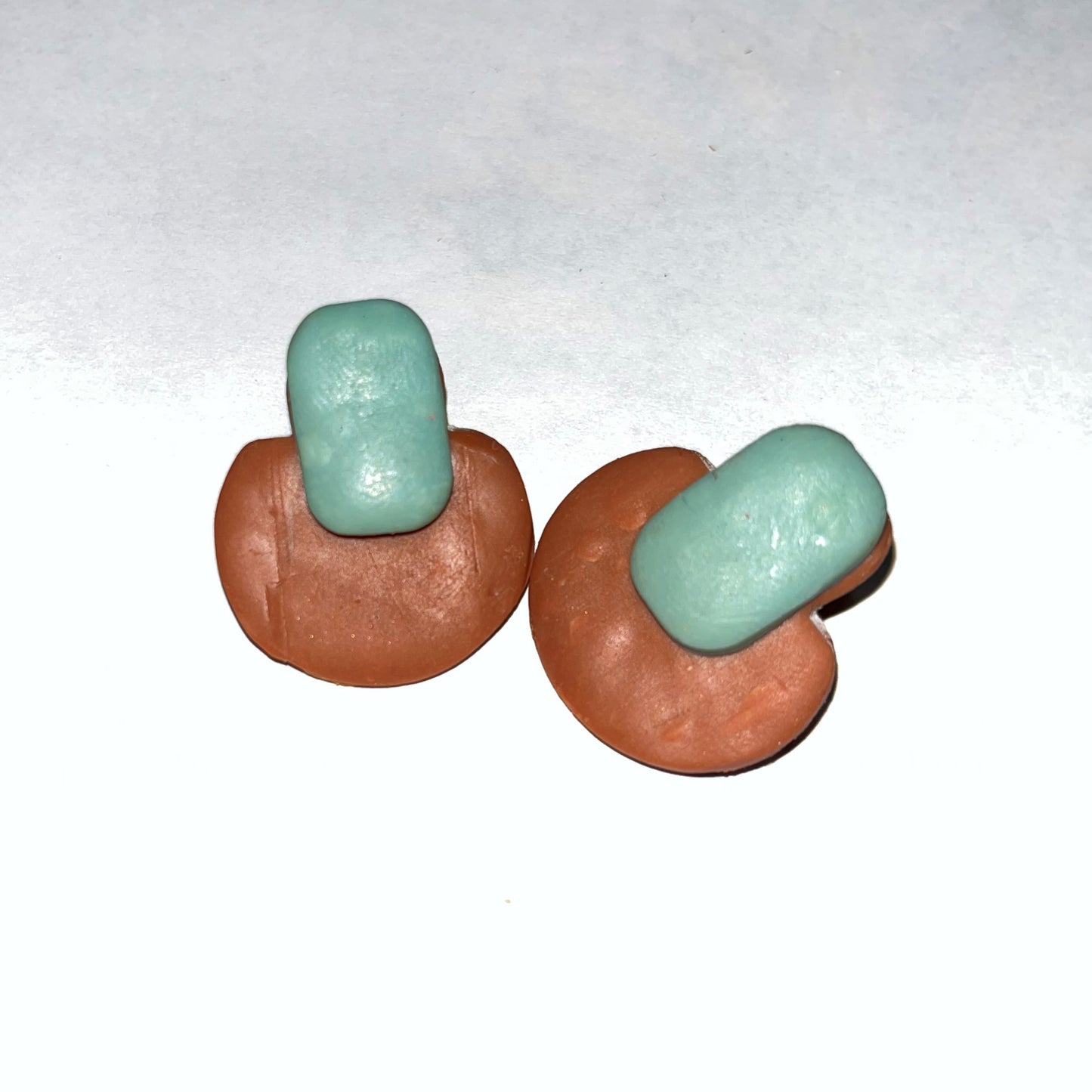 Annie Layered Stud Clay Earring