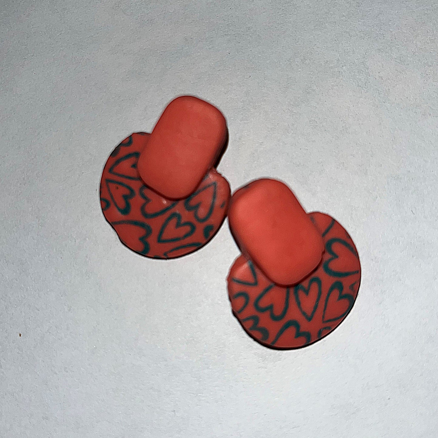 Annie Layered Stud Clay Earring