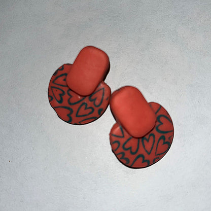 Annie Layered Stud Clay Earring