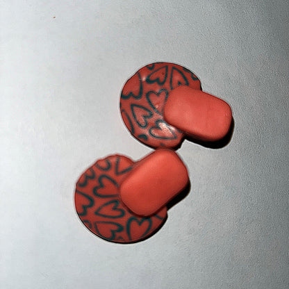 Annie Layered Stud Clay Earring