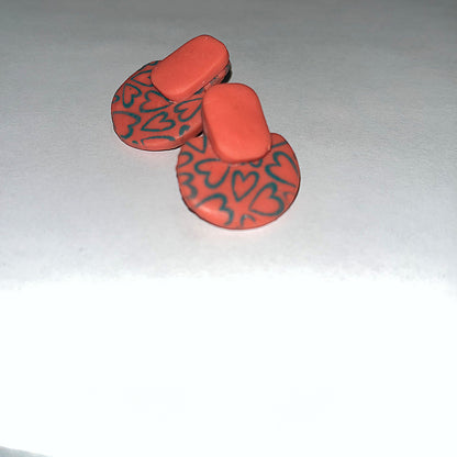 Annie Layered Stud Clay Earring