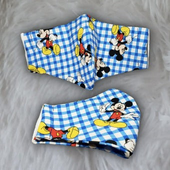 Mickey Blue Checkard